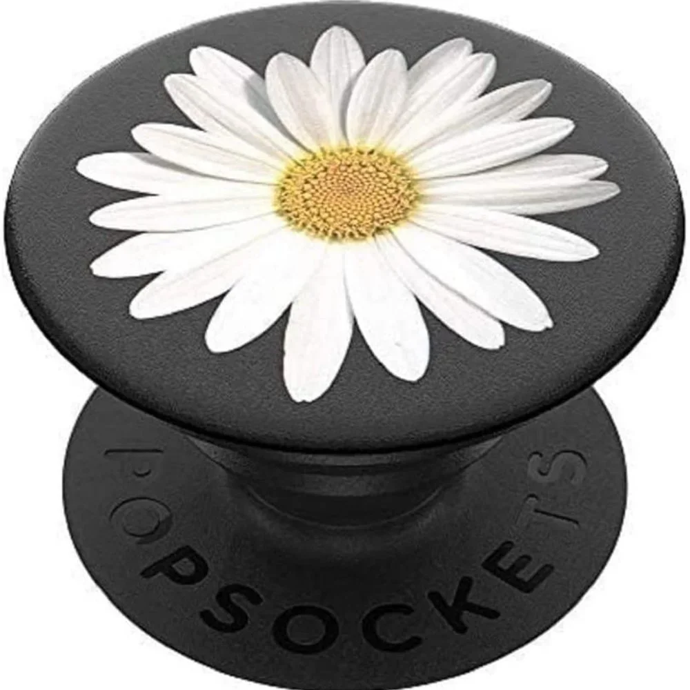 White Daisy Popsockets Single Grip & Stand Universal Phones and Tablet Holder
